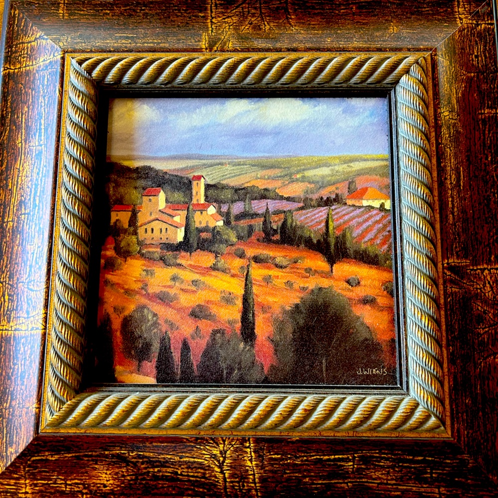 Set of 3 French Countryside paintings by J. Wiens